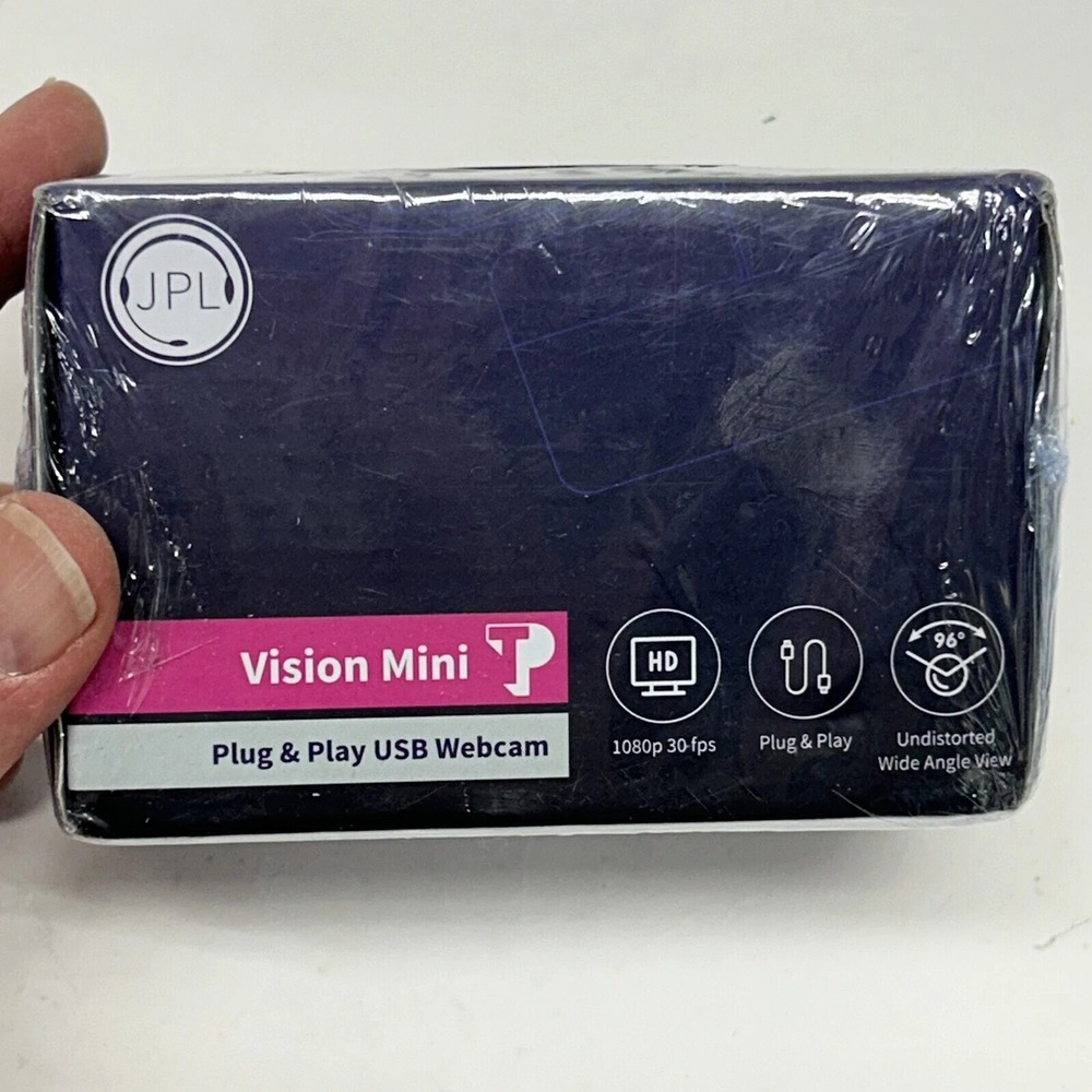 JPL Vision Mini TP Plug & Play USB 1080p HD Webcam LR2053 575-363-001 New (A5)